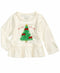 First Impressions Baby Girls Tulle Tree-Print Peplum T-Shirt,  Size 3-6 Months